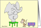 Ron Paul mouse scares Republican elephant. card