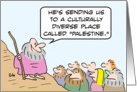 Moses leads Hebrews to culturally diverse Palestine. card