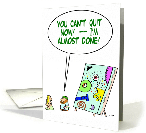 Can't quit now card (186767)