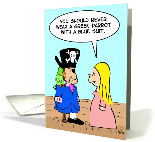 Green Parrots card (195702)
