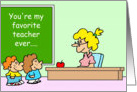 Teachers card