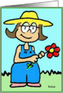 Garden lady card