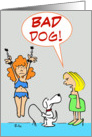 Bad Dog With Whip card