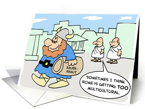 Viking In Rome With Sauerkraut
 card (219835)