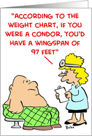 WEIGHT CHART card