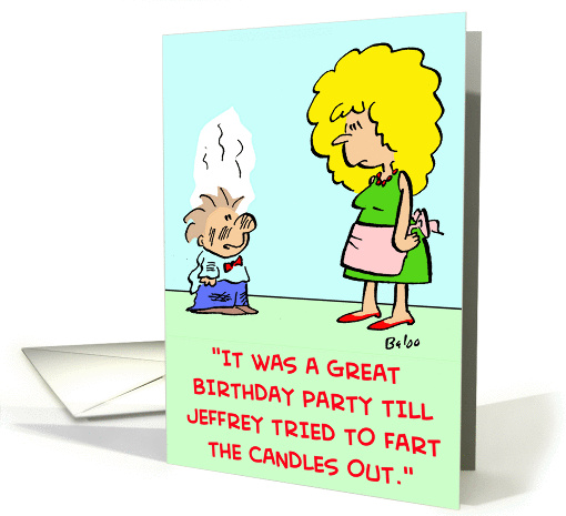 Birthday Candles Farted Out
 card (220175)