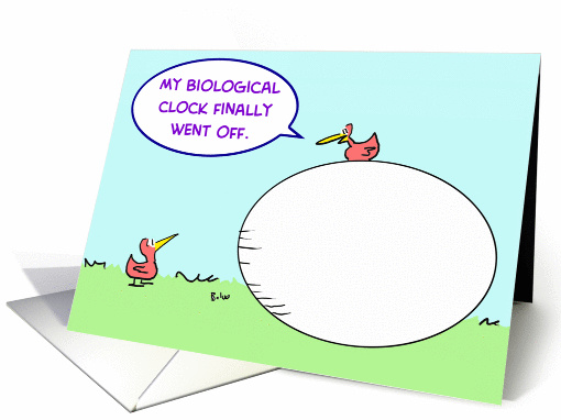 Bird With Huge Egg
 card (220391)