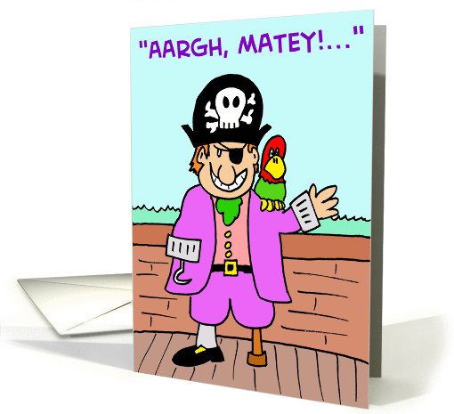 PIRATE PARROT card (221186)
