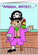 PIRATE PARROT card