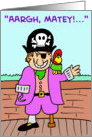 PIRATE PARROT card