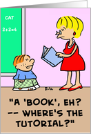Teacher Book Tutorial card