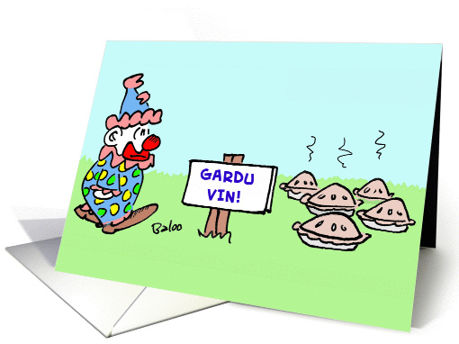 Clown - Beware Of Pies! card (222451)