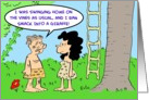 Tarzan Ran Into A Giraffe card