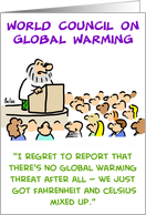 GLOBAL WARMING Earth Day Humor card