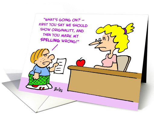 Teacher - Spelling card (226335)