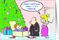 Merry Christmas - Senator card