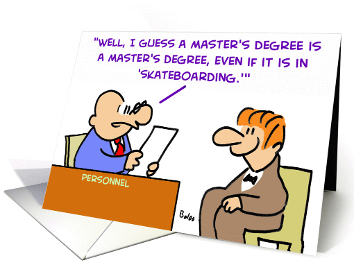 Master'S Degree - Skateboarding
 card (227974)