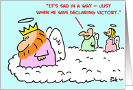 DECLARING VICTORY card