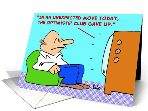 Optimists' Club Gave Up
 card (229821)