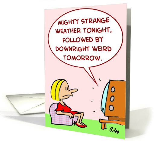 STRANGE WEATHER card (230055)