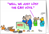 Lost The Cat Vote card