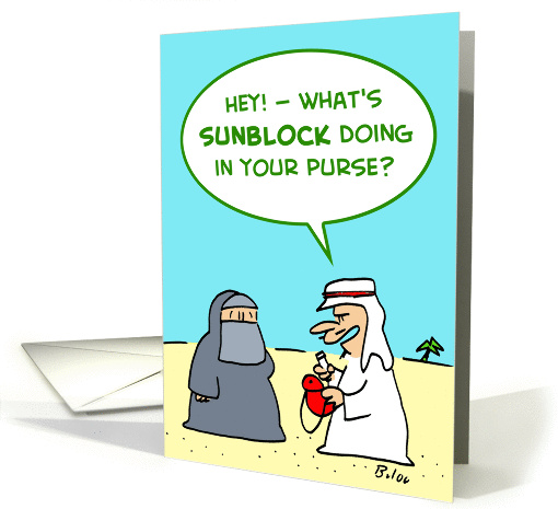 ARABS, SUNBLOCK card (231447)