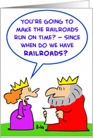 Railroads Run On Time card