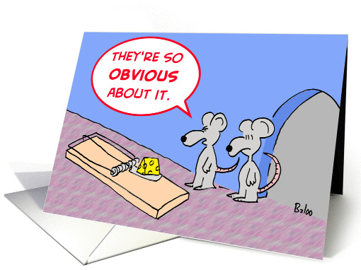 Obvious About It - Mice -Lunch
 card (234122)