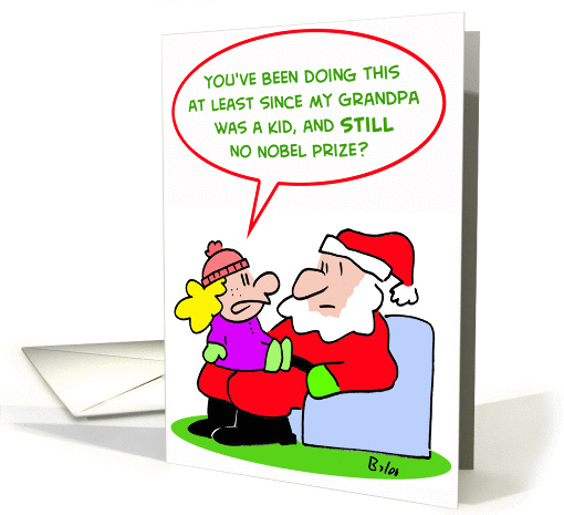 Santa - Nobel Prize
 card (234274)