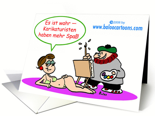 Cartoonists Have More Fun - German
 card (234938)