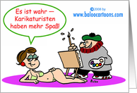 Cartoonists Have More Fun - German card