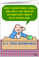 STATE DEPARTMENT card