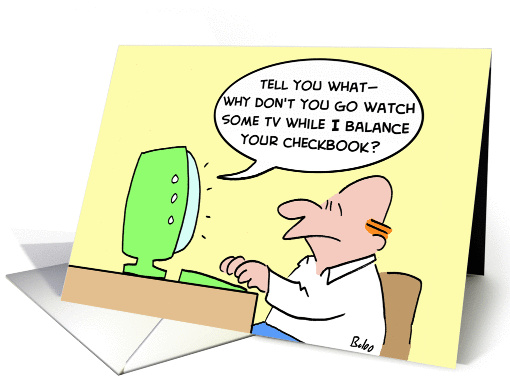 Computer - Balance Checkbook
 card (235396)