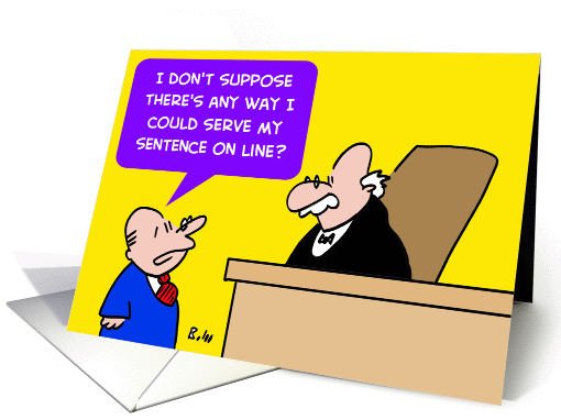 Serve Sentence On Line
 card (237194)