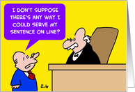 Serve Sentence On Line card