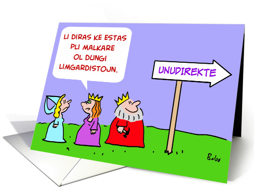 One Way - King - Esperanto
 card (238076)