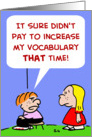 Increase My Vocabulary card