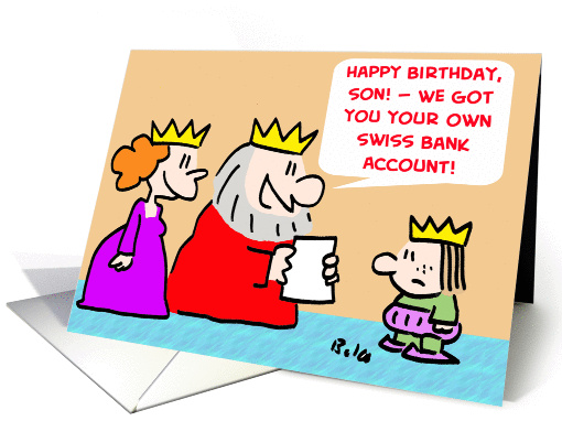 Happy Birthday - Swiss Bank Account
 card (238571)