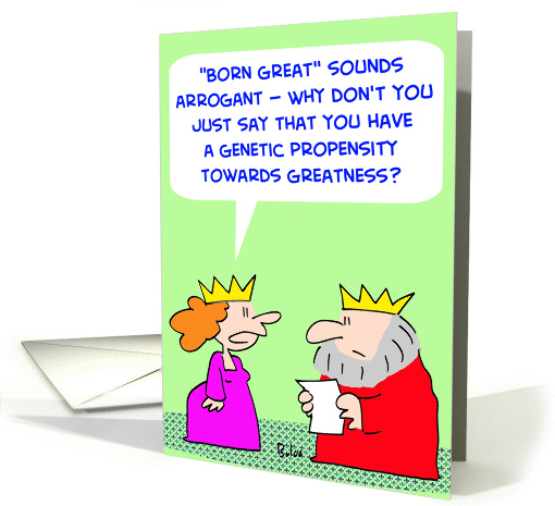 BORN GREAT card (240347)