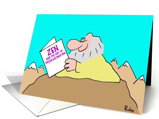 ZEN, PROCRASTINATION card (240377)