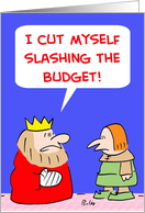 Slashing The Budget card