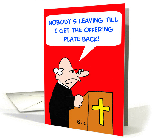 OFFERING PLATE card (241792)