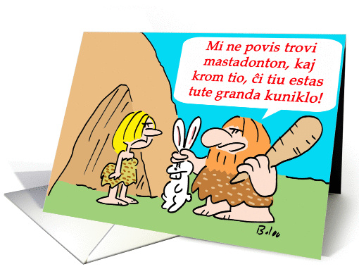 BIG DARN RABBIT - Esperanto
 card (244024)