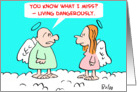 Living Dangerously - Miss You card
