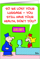 Lost Your Luggage - Bon Voyage card