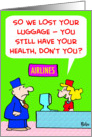 Lost Your Luggage - Bon Voyage card