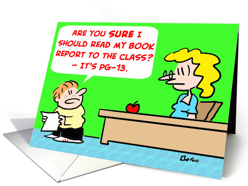 Book Report - Thank You
 card (244335)