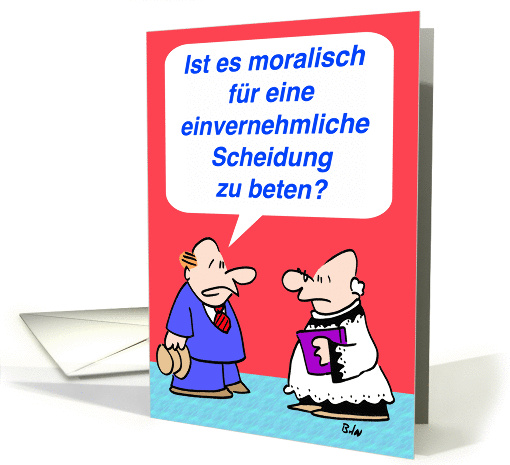 Amicable Divorce - German
 card (245581)