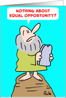Moses - Equal Opportunity card