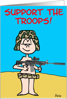 Support The Troops! card